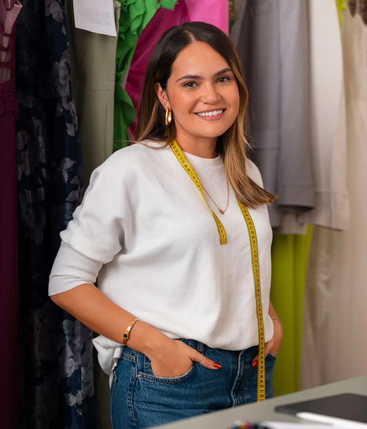 Mujer en negocio propio